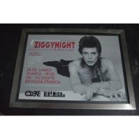 David Bowie Ziggynight Poster Decorativo Com Moldura comprar usado  Brasil 