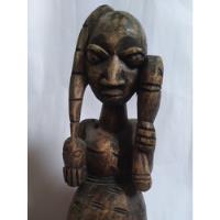 Estátua Artesanal Africana Yorubá Em Madeira  Orixá Ossaim  comprar usado  Brasil 