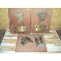 Antiga Placa Criador Gado/ Madeira /bronze Escrito ;restaura comprar usado  Brasil 