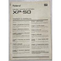Manual Original Do Roland Xp-50 Workstation E Quick Start comprar usado  Brasil 