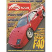 Quatro Rodas Nº388 Ferrari F40 Gurgel Supermini Monza Taurus comprar usado  Brasil 