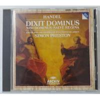 Usado, Cd Handel - Dixit Dominus Nisi Do Choir And Orchestr comprar usado  Brasil 