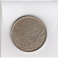 Argentina, 2 Pesos De 2002, 50 Anos De Evita, usado comprar usado  Brasil 
