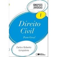 Livro Direito Civil Parte Geral Sinopses Juridicas 1 - Carlos Roberto Gonçalves [2010] comprar usado  Brasil 