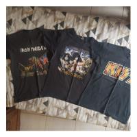 Kit 3 Camisetas De Bandas De Rock - 2 Do Kiss/ 1 Iron Maiden comprar usado  Brasil 