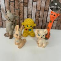 Lote 5 Antigos Brinquedos De Borracha comprar usado  Brasil 