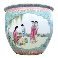 Vaso Piso Cloisonne Cachepot Chinês Grande Porcelana Antigo, usado comprar usado  Brasil 