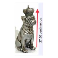 Cachorro Pug Coroa Rei Antigo Usado Estatua Escultura Dog comprar usado  Brasil 