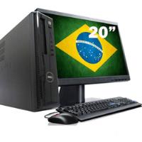 Cpu Dell Vostro 230 Core2 Duo 4gb 320gb Wi-fi + Monitor 20' comprar usado  Brasil 