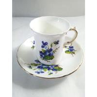 Usado, Xícara De Café Em Porcelana Inglesa Floral Pintada Antiga comprar usado  Brasil 