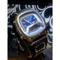 Relógio Fossil Blue Bracelete Couro Bq9200 comprar usado  Brasil 