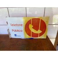 Antiga Placa De Telefone Público Orelhão comprar usado  Brasil 