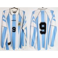Camisa Oficial Futebol Argentina adidas #9 Manga Longa 96/97 comprar usado  Brasil 