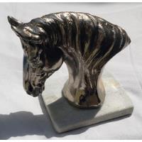Escultura Cavalo Em Antimônio Base Pedra De Mármore  comprar usado  Brasil 