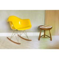 Cadeira De Balanço Ray E Charles Eames Em Fibra De Vidro   comprar usado  Brasil 