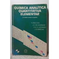 Livro Química Analítica Quantitativa Elementar - N. Baccan 2ª  Edit - C1 comprar usado  Brasil 