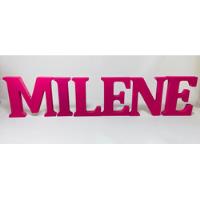 Kit Letras Nome Milene Mdf Rosa - Usado  comprar usado  Brasil 
