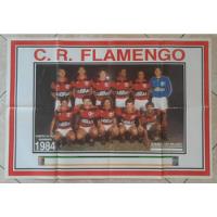 Revista Pôster Gigante Flamengo Campeão Taça Guanabara 1984 comprar usado  Brasil 