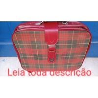 Mala Vintage Xadrez Vermelha  comprar usado  Brasil 