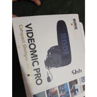 Microfone Shotgun Rode Videomic Pro Para Câmera, Preto comprar usado  Brasil 