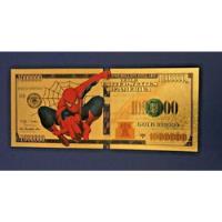 Cedula Fantasia Marvel Dourada - Spiderman Homem Aranha   Fe comprar usado  Brasil 
