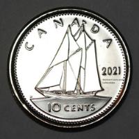 Moeda 10 Cents Canada Comemorativa 100 Anos Da Escuna Fc comprar usado  Brasil 