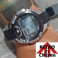 Relógio Citizen Cyber Aqualand Titanium Raro Anos 2000 comprar usado  Brasil 