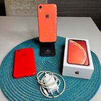 iPhone XR 64gb Apple Coral Com Pelicula E Capa E Caixa, usado comprar usado  Brasil 