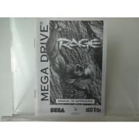 Manual Instruções Prim Rage História Mega Drive Sega Tec Toy comprar usado  Brasil 