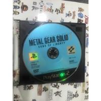 Metal Gear Solid 2 Sons Of Liberty Playstation 2 Japonês comprar usado  Brasil 
