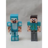 Brinquedo Bonecos Minecraft Super Blocks 2 Peças comprar usado  Brasil 