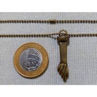 Pingente Figa 3.5cm Liga De Bronze +corrente 70cm Vj Fotos comprar usado  Brasil 