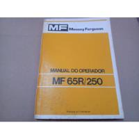 Manual Operador Trator Massey Ferguson Mf 65r/250 Em Branco  comprar usado  Brasil 