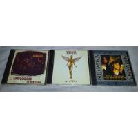 Usado, 3 Cds Nirvana- In Utero, Unplugged, Live- Promoção comprar usado  Brasil 