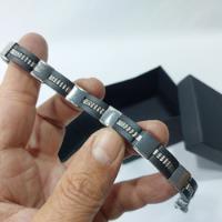 Bracelete Pulseira Unissex Emborrachado Com Aço Inox Leve comprar usado  Brasil 