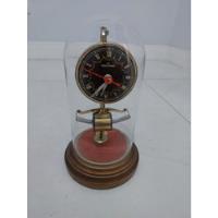 Relógio Antigo Mesa Pêndulo Tagus Dimep Cúpula Vidro Leia comprar usado  Brasil 