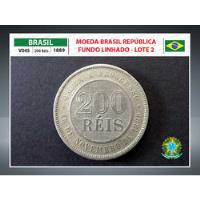 Moeda Brasil Antiga Republica 200 Réis 1889 V045 Lote 2 comprar usado  Brasil 