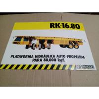 Catálogo Folder Randon Rk-16.80 Plataforma Hidráulica 4 Pgs. comprar usado  Brasil 