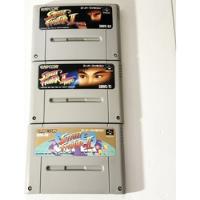 Lote 3 Fitas Super Nintendo Street Fighter 2 Original comprar usado  Brasil 