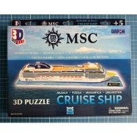 Msc Cruise Ship - 3d Puzzle comprar usado  Brasil 