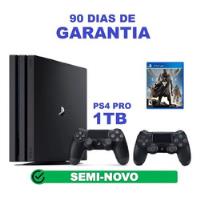 Ps4 Pro 1tb 2 Controles - Playstation 4 Pro 1tb Completo Com Nota Fiscal E Garantia 12x Sem Juros comprar usado  Brasil 