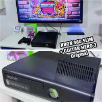Xbox 360 Slim + Jogo Guitar Hero 2 Original ! comprar usado  Brasil 