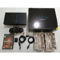 Playstation 2 Ps2 Fat Midnight Black Bloqueado Japonês + Caixa + Acessórios + Jogo comprar usado  Brasil 