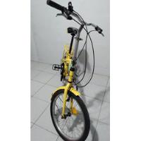 Bicicleta Dobrável Aro 20 Cambio 7 Marchas Amarela comprar usado  Brasil 