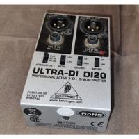 Behringer Di20 Ultra-di 2 Channel Di-box Splitter comprar usado  Brasil 