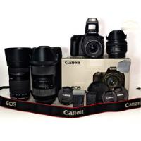 Kit Canon Sl3 + 18-35 Sigma 1.8art + 50 1.8 + 18-55 + 55-250 comprar usado  Brasil 