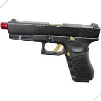 Pistola Airsoft Gbb R17 Glock Custom Green Gás 6mm Seminova, usado comprar usado  Brasil 
