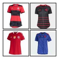Conjunto De 4 Camisas Do Flamengo Feminina  comprar usado  Brasil 