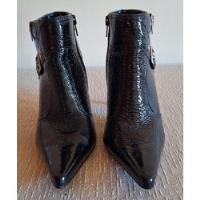 Bota Via Marte - Ankle Boots - Preto - Verniz - Nº 36 comprar usado  Brasil 
