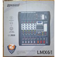 Usado, Mesa De Som Bluetooth Lexsen Lmx6 Usb 6 Canais  comprar usado  Brasil 